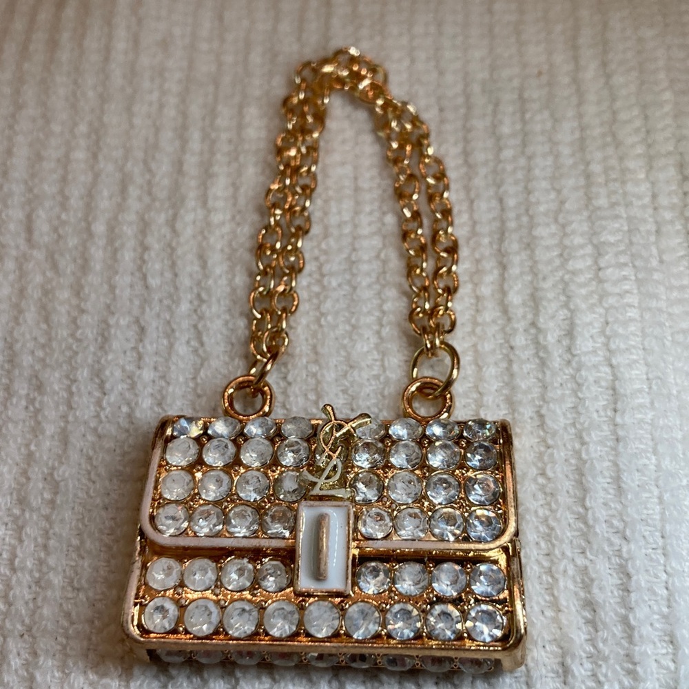 LABUBU, Gold and Rhinestone Mini Purse - Picture 4 of 6